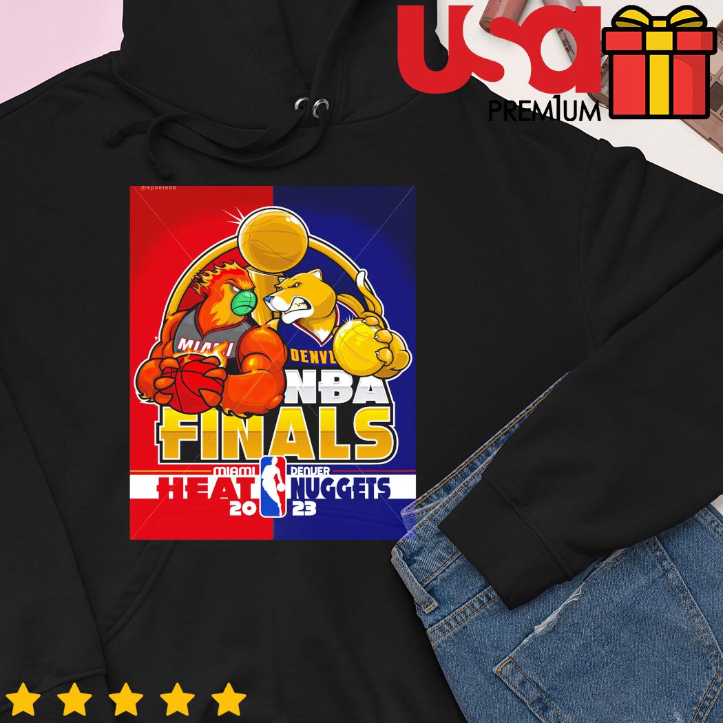 Miami Heat vs Denver Nuggets Final NBA Mascot 2023 shirt, hoodie, sweater  and long sleeve