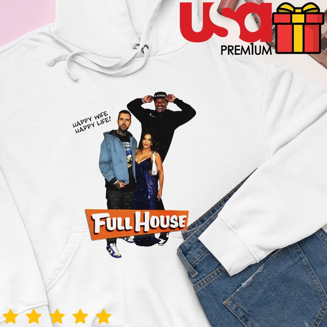 Adam Grandmaison happy wife happy life full house shirt, hoodie, sweater  and long sleeve