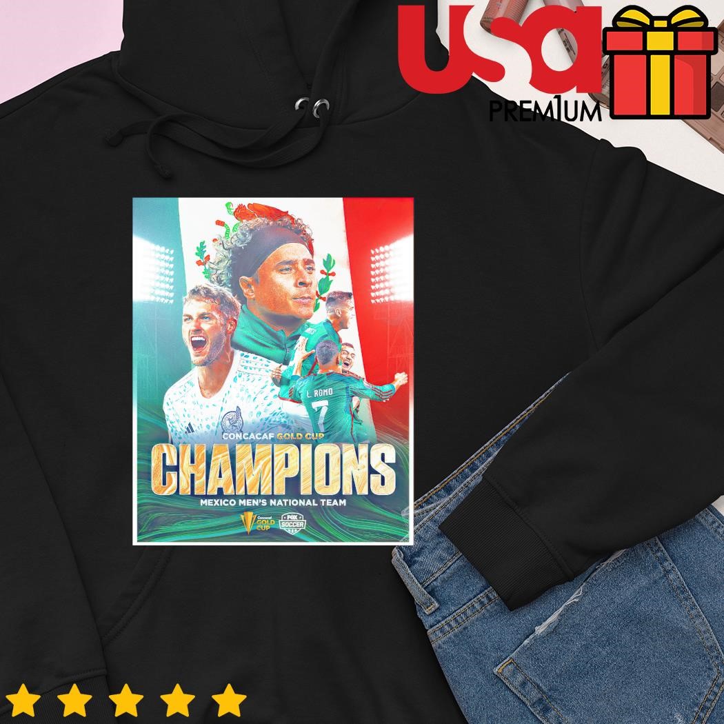 Official concacaf Gold Cup Champions Mexico Men's National Team Poster Shirt,  hoodie, sweater, long sleeve and tank top