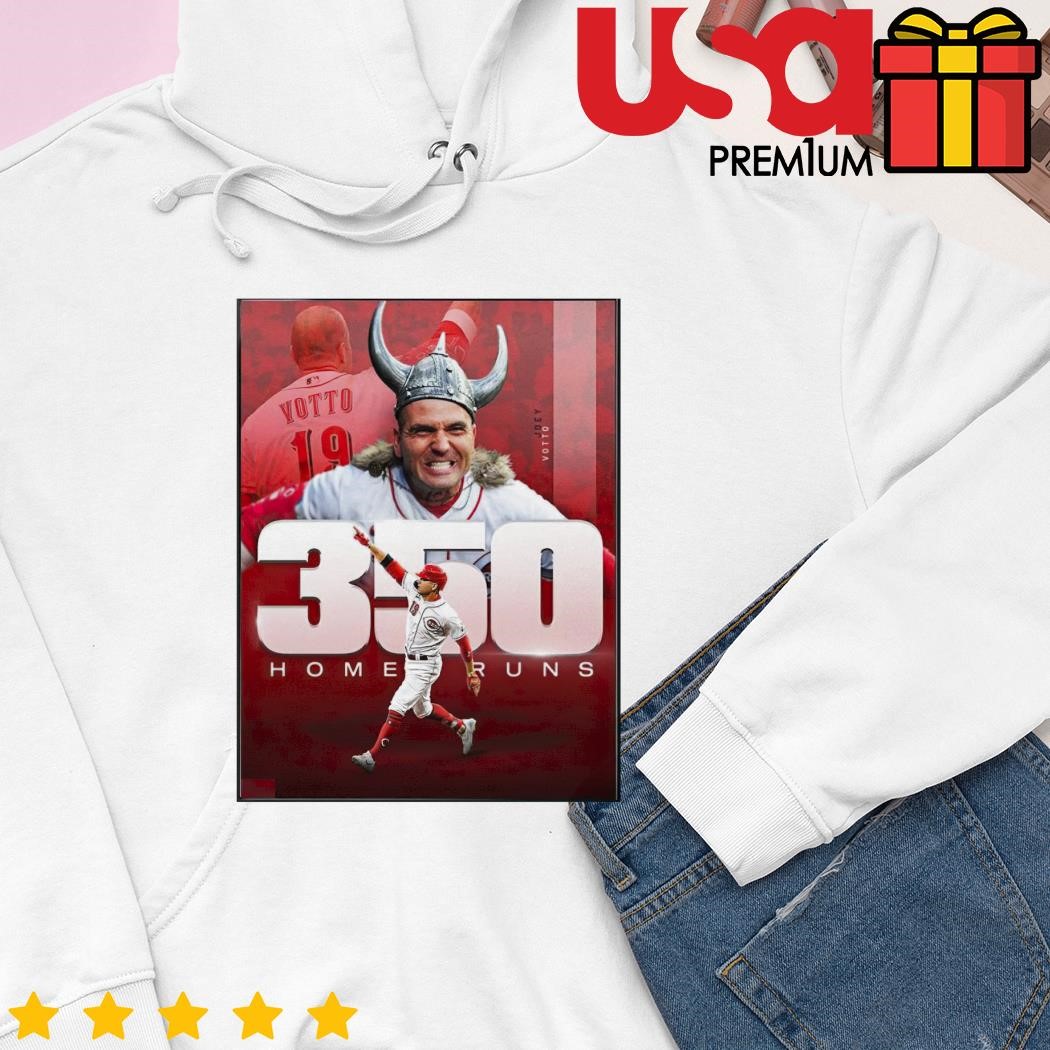 Congrats To Joey Votto On 350 Bangs-350 Cincinnati Reds poster shirt,  hoodie, sweater and long sleeve