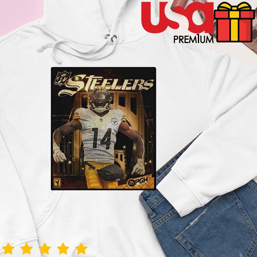 George Pickens 14 Pittsburgh Steelers rugby shirt, hoodie, sweater and long  sleeve