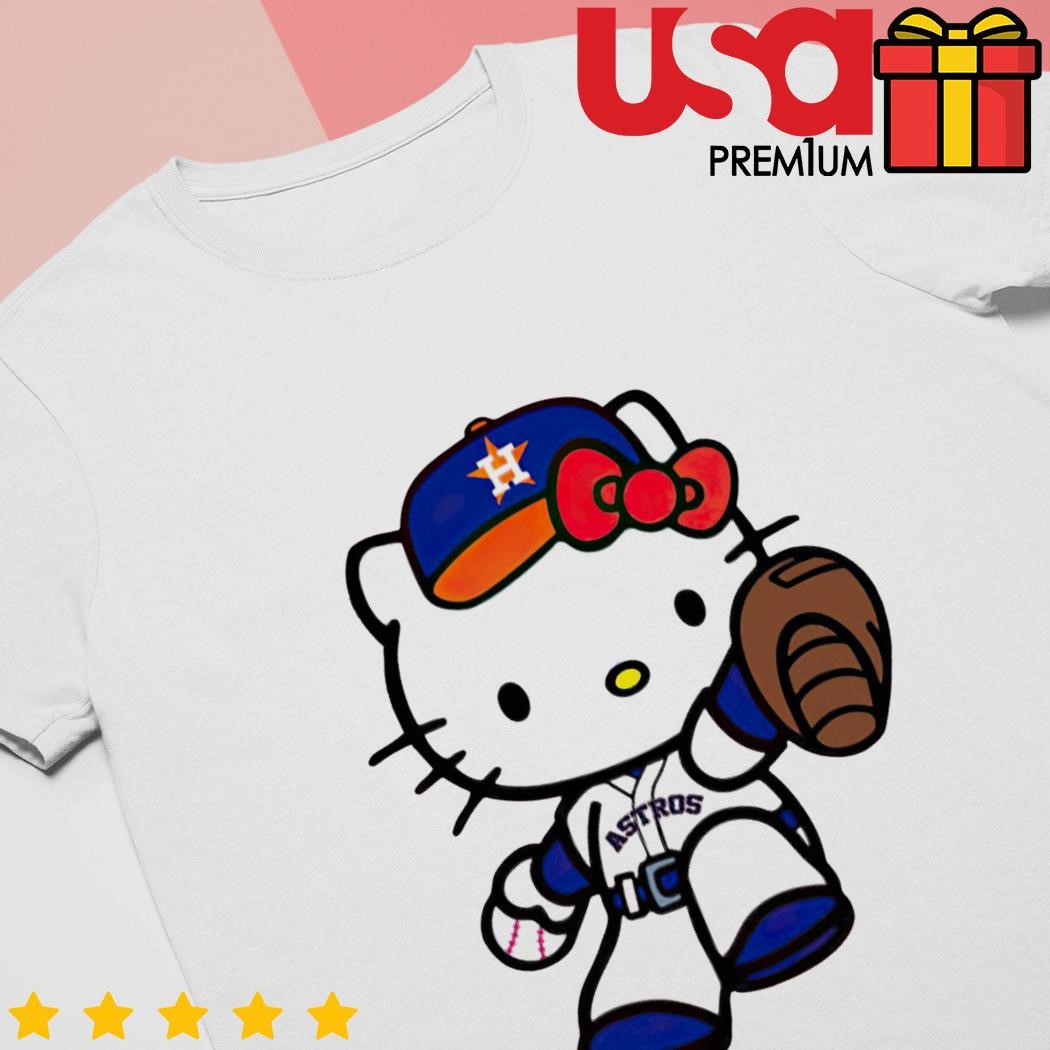 Houston Astros Hello Kitty Baseball T-Shirt