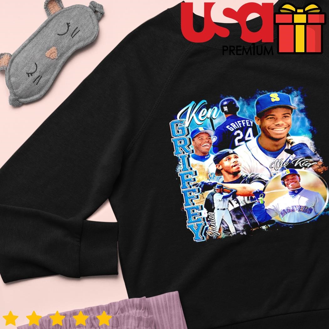 Ken Griffey Jr Shirt, Vintage Baseball Unisex Hoodie Long Sleeve