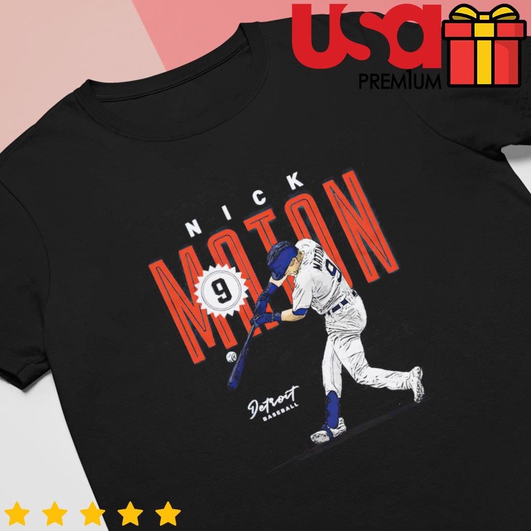 Official Nick Maton Detroit Card Signature T-shirt Ladies Tee