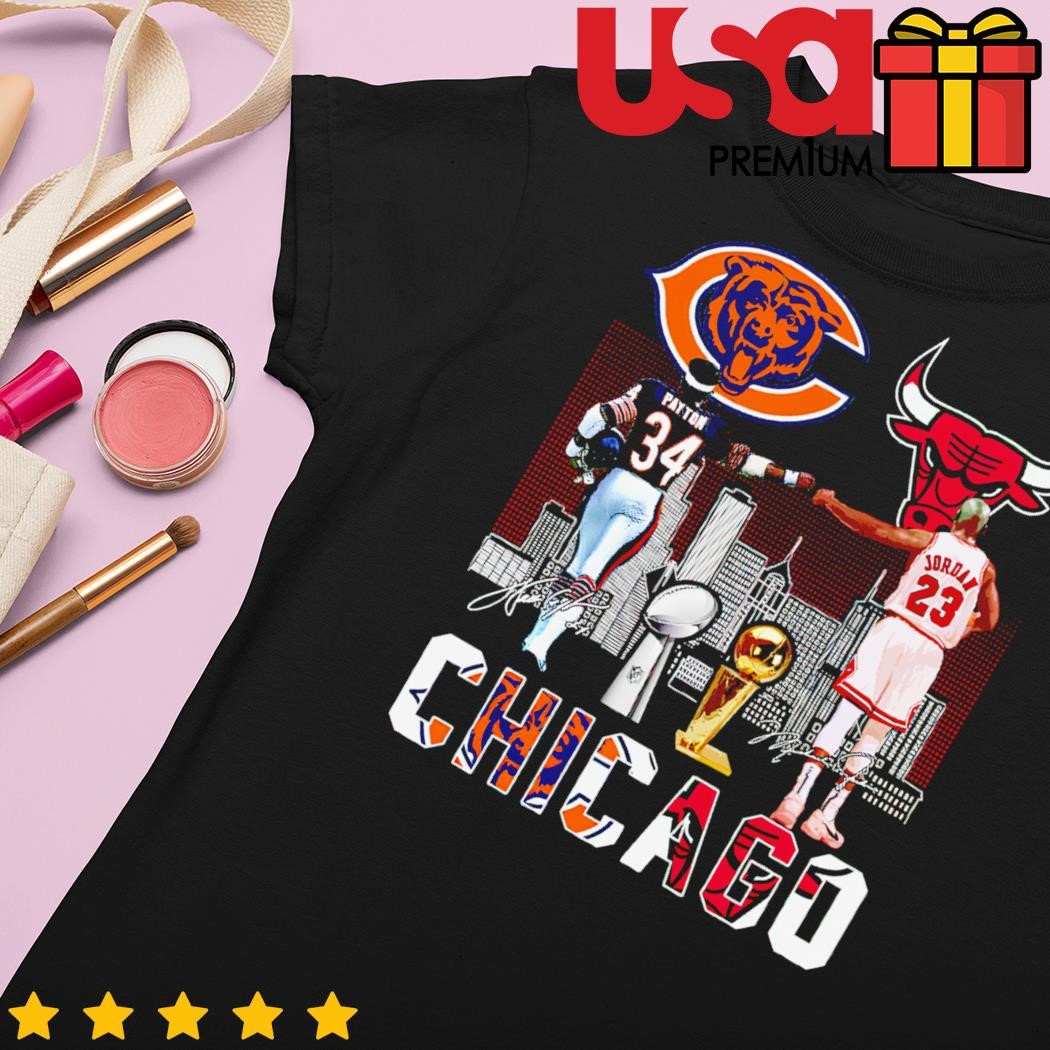 Chicago Bear Payton Bulls Jordan And White Sox Thomas T Shirt - Growkoc