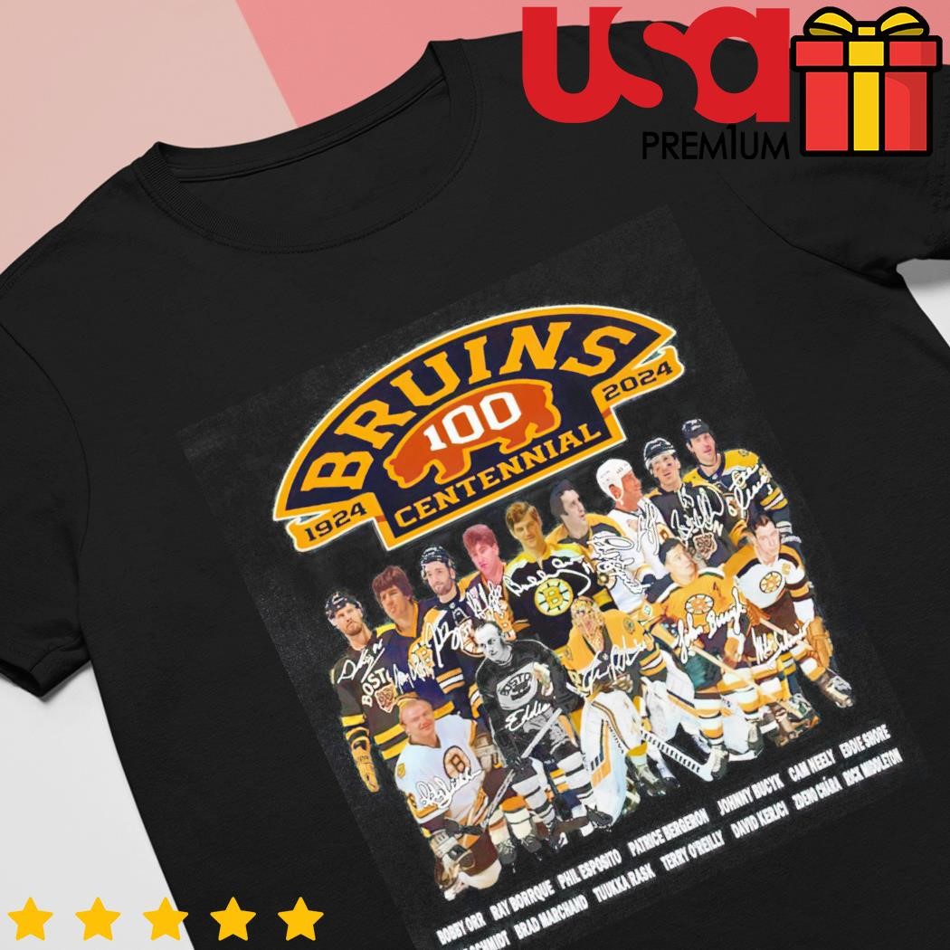 NHL Boston Bruins Established 1924 Stanley Cup Champion signatures Shirt,  hoodie, longsleeve, sweatshirt, v-neck tee