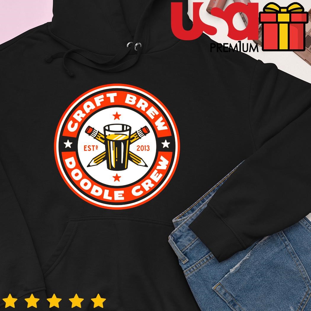 Craft Brew Doodle Crew - 10 year logo - 1-Color” graphic tee, pullover  crewneck, pullover hoodie, tank, and onesie by RONLEWHORN.