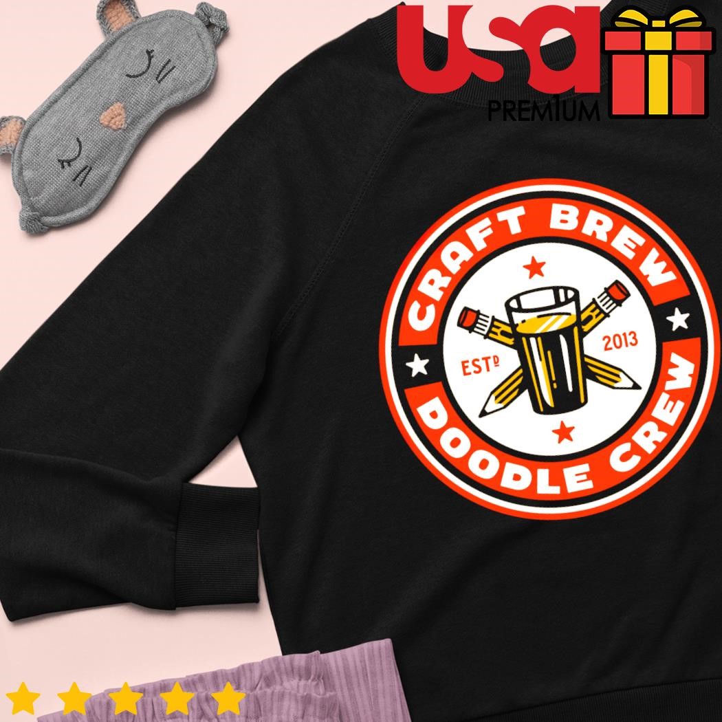 Craft Brew Doodle Crew - 10 year logo - 1-Color” graphic tee, pullover  crewneck, pullover hoodie, tank, and onesie by RONLEWHORN.