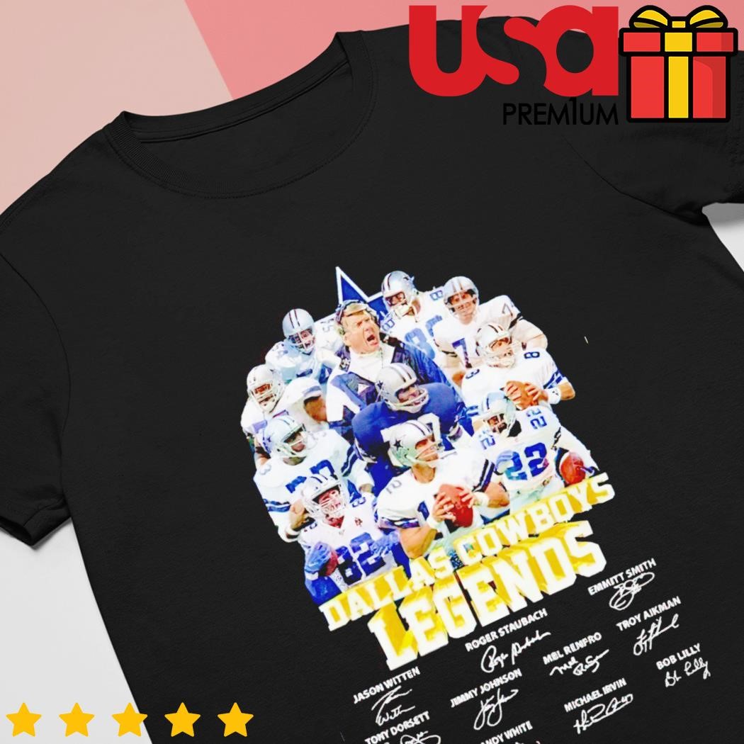 Dallas Cowboys Legends Member Signatures T Shirt in 2023