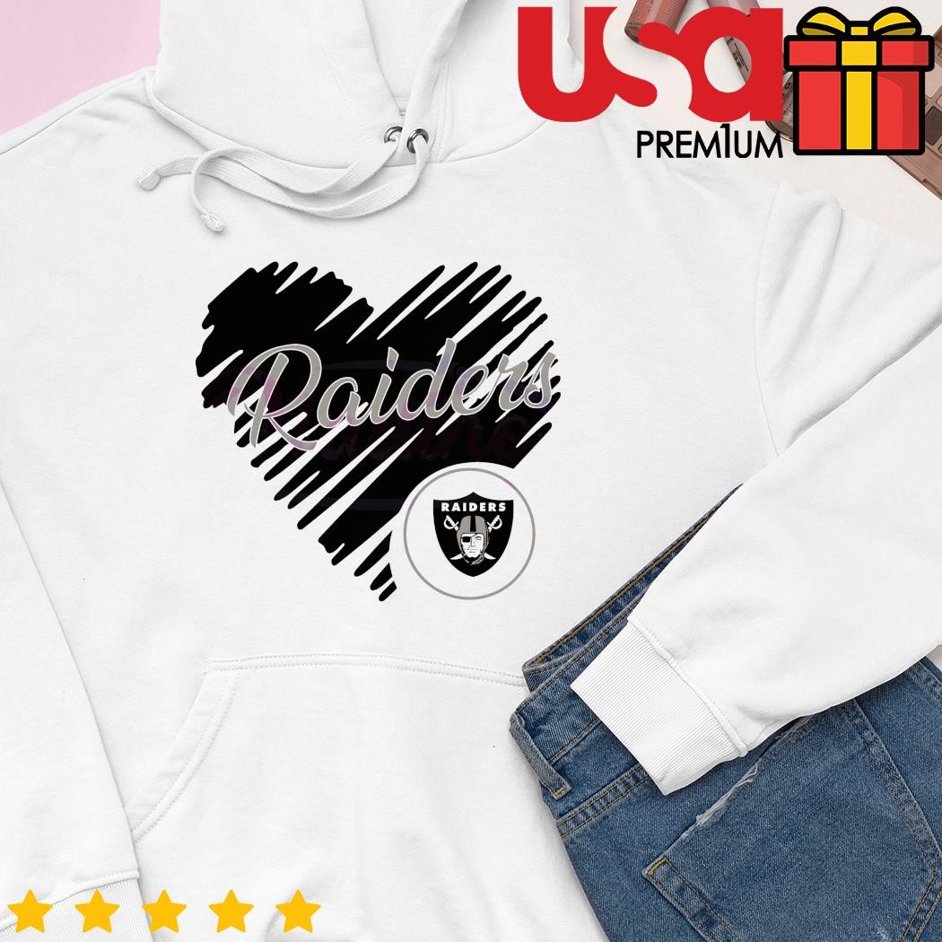 Heart Las Vegas Raiders NFL Logo shirt, hoodie, sweater, long