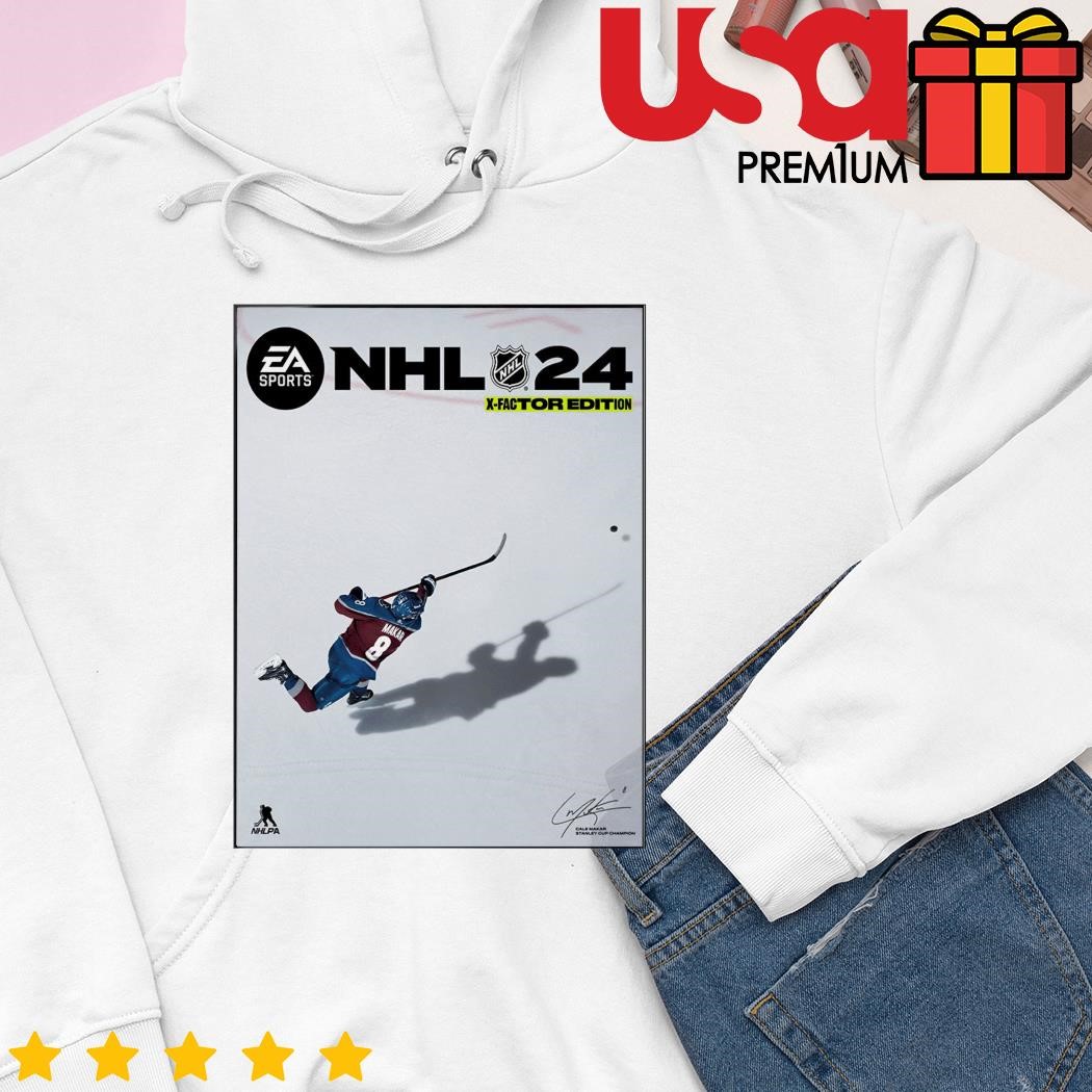 NHL 24 EA Sports NHL Cale Makar X-Factor Edition Poster Shirt, hoodie,  sweater, long sleeve and tank top