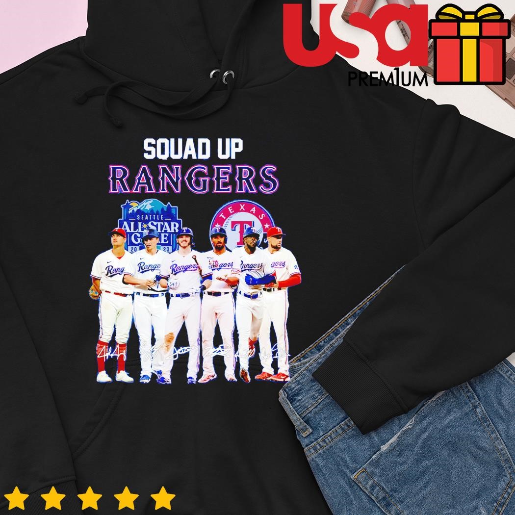 Official squad Up Texas Rangers Signature All Star T-Shirt, hoodie,  sweater, long sleeve and tank top