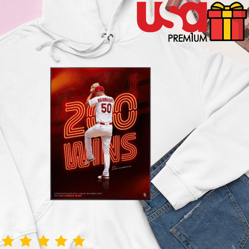 Congratulations 200 Career Wins For Adam Wainwright St Louis Cardinals Shirt