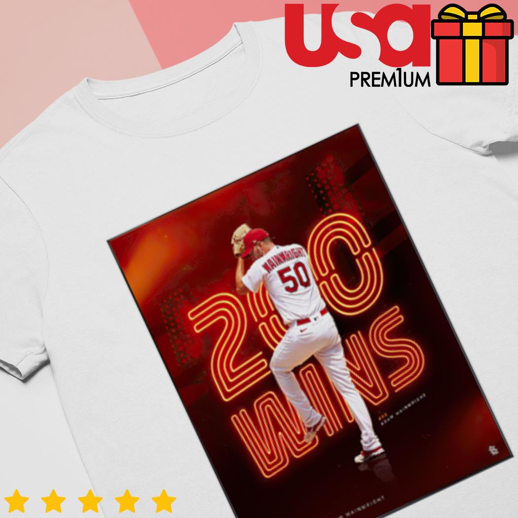 St Louis Cardinals Adam Wainwright 200 Career Wins In Mlb Shirt