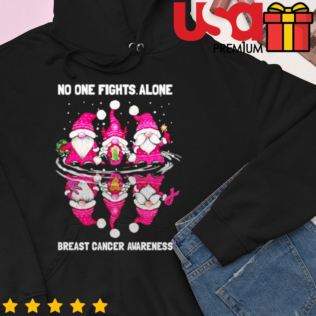  Breast Cancer t shirt In this School Nobody Fights Alone  Premium T-Shirt : Clothing, Shoes & Jewelry