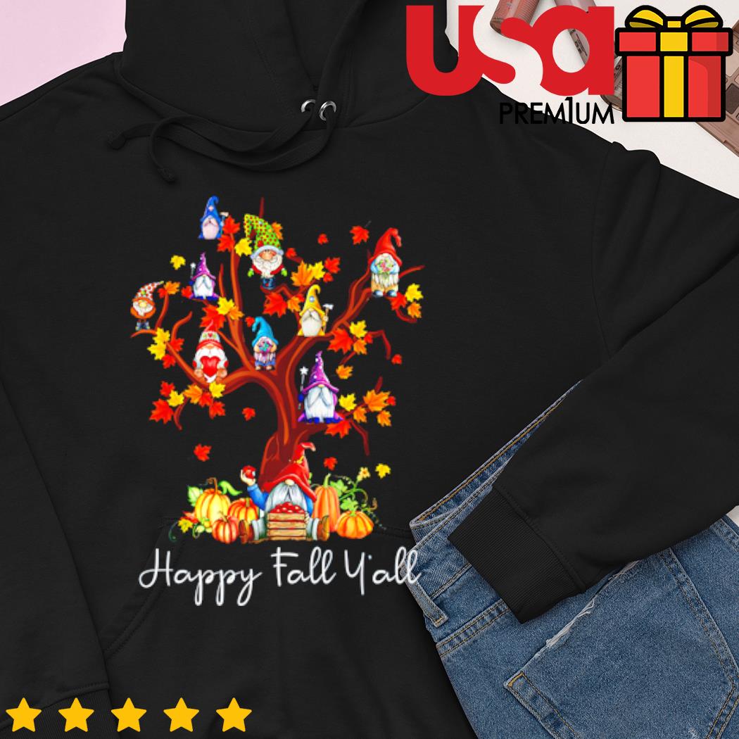 Gnomes Happy Fall Y'all Arizona Cardinals Shirt