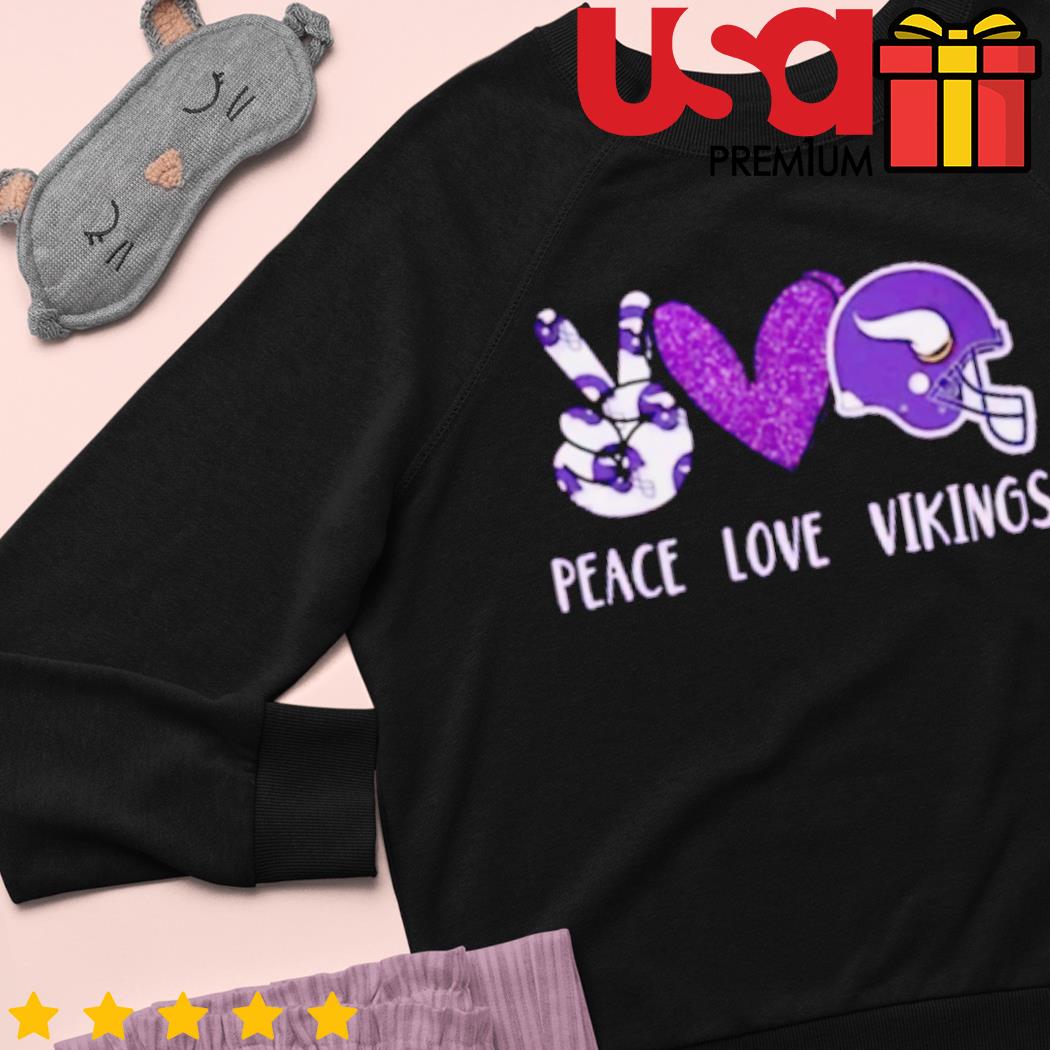 Snoopy Peace Love Minnesota Vikings Shirt, Tshirt, Hoodie