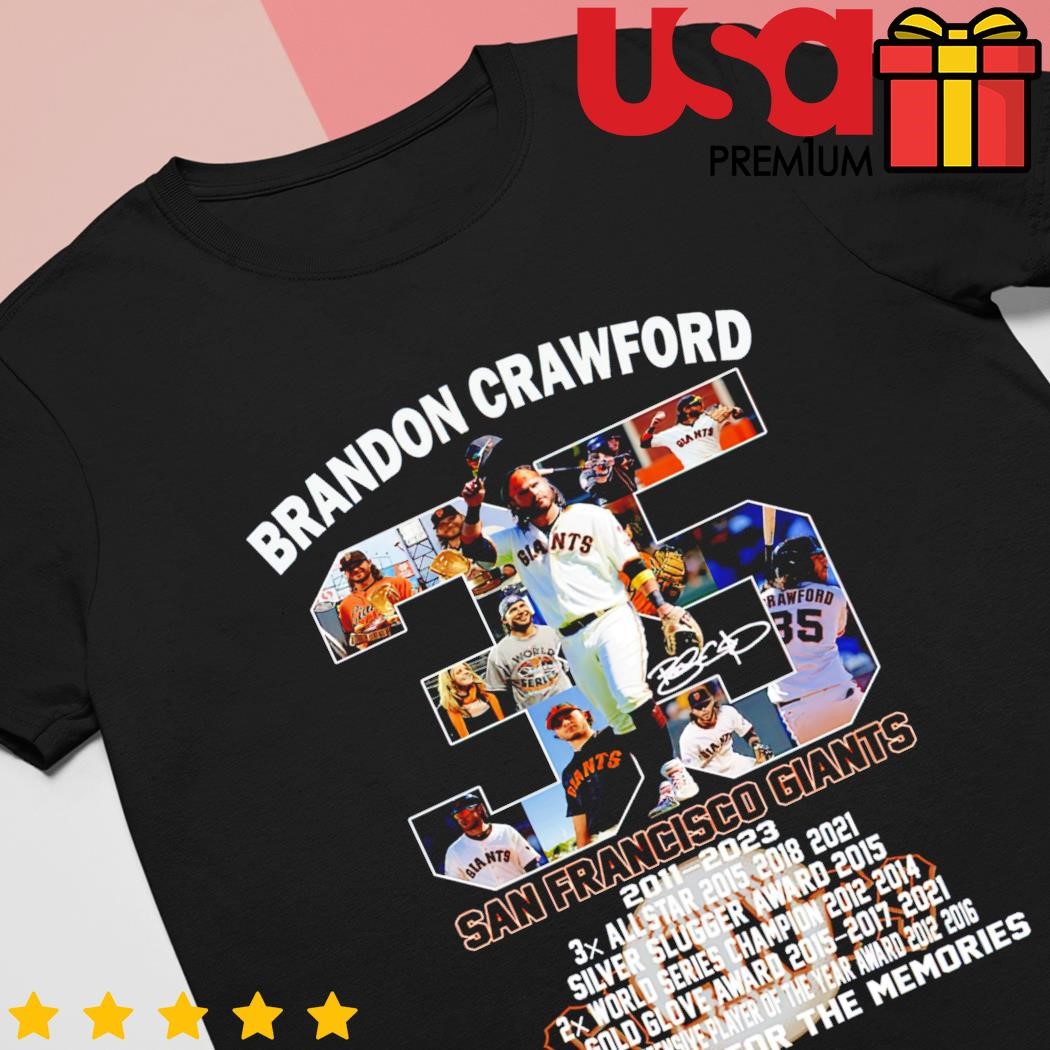 Brandon Crawford San Francisco Giants 2011 – 2023 thank you for the  memories t-shirt, hoodie, sweater and long sleeve