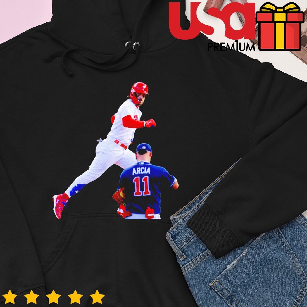 Bryce Harper Stare Down Arcia Baseball shirt, hoodie, sweater and
