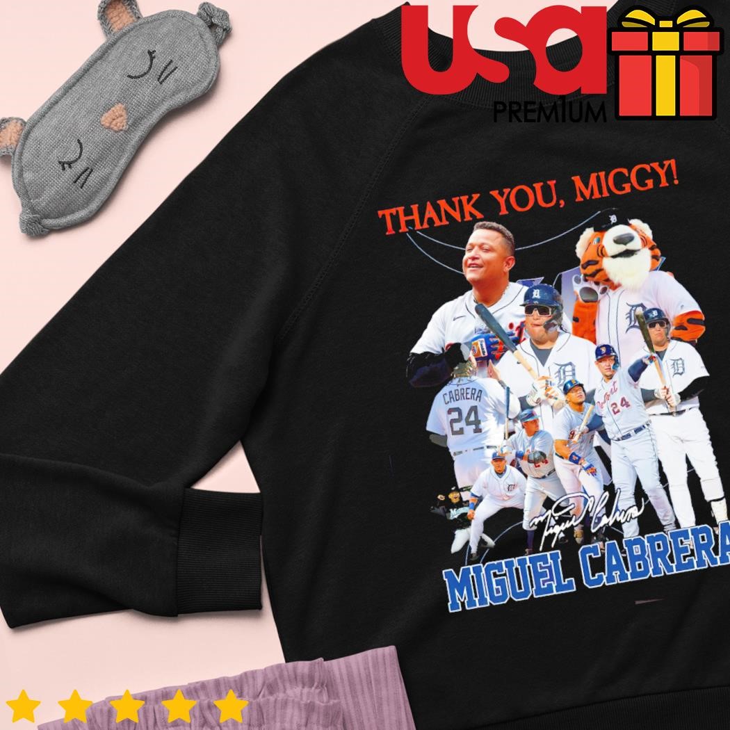 Thank You Miggy Legend Miguel Cabrera Signaturees Shirt, hoodie