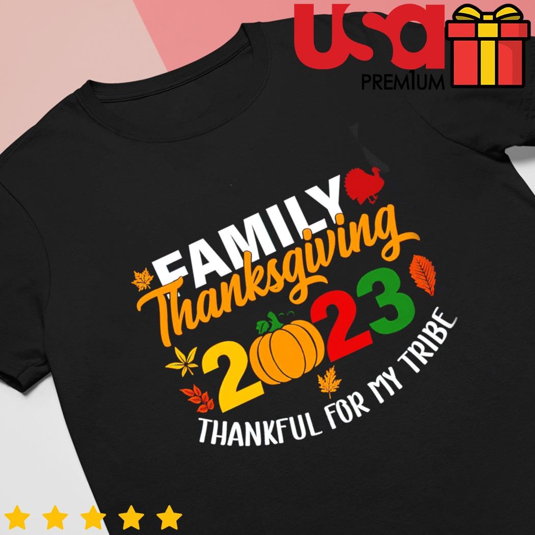 Family thanksgiving 2023. Can be used for t-shirt prints, autumn