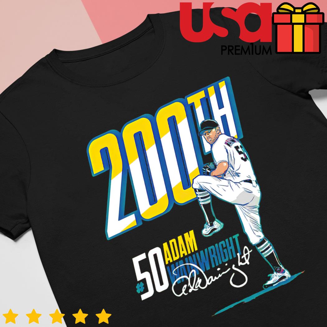 Adam Wainwright 200th MLBPA baseball signature shirt, hoodie, sweater and  long sleeve