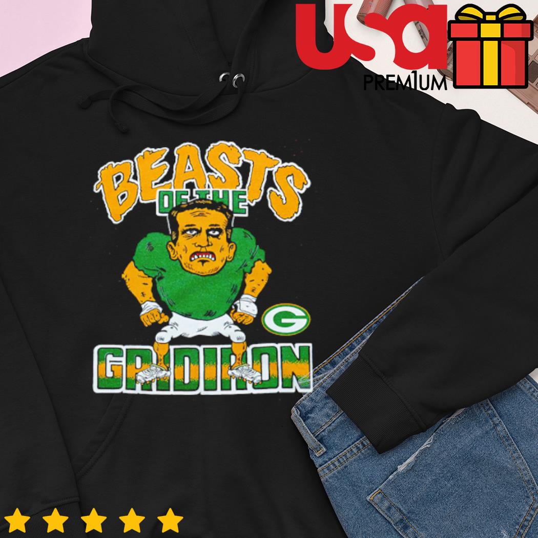 Green Bay Packers Beasts Of The Gridiron mascot tee, hoodie