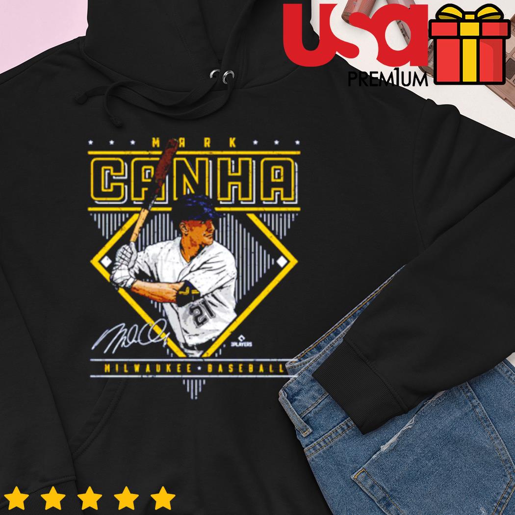 Mark Canha Milwaukee Diamond Name WHT Baseball Shirt, hoodie