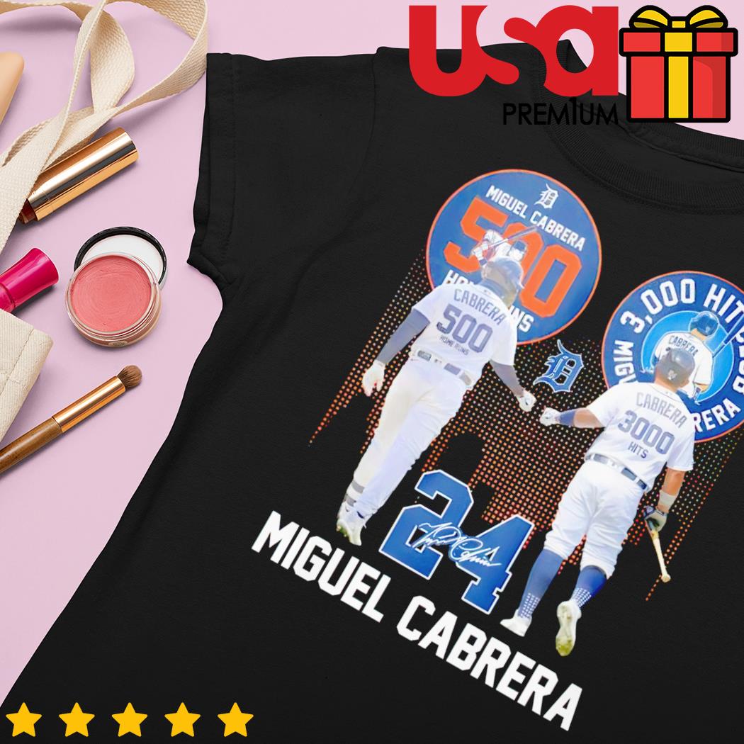 Miguel Cabrera 500 Home Runs 3000 Hits Club Shirt, hoodie