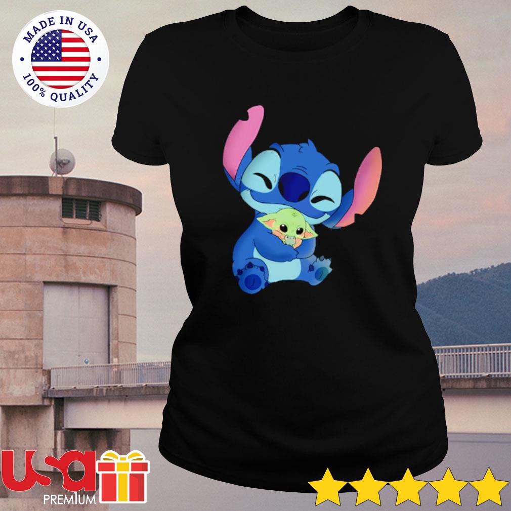 Stitch hug baby yoda shirt - Trend T Shirt Store Online