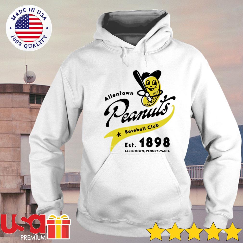 Allentown Peanuts T Shirt Vintage Minor League Baseball (New Design)