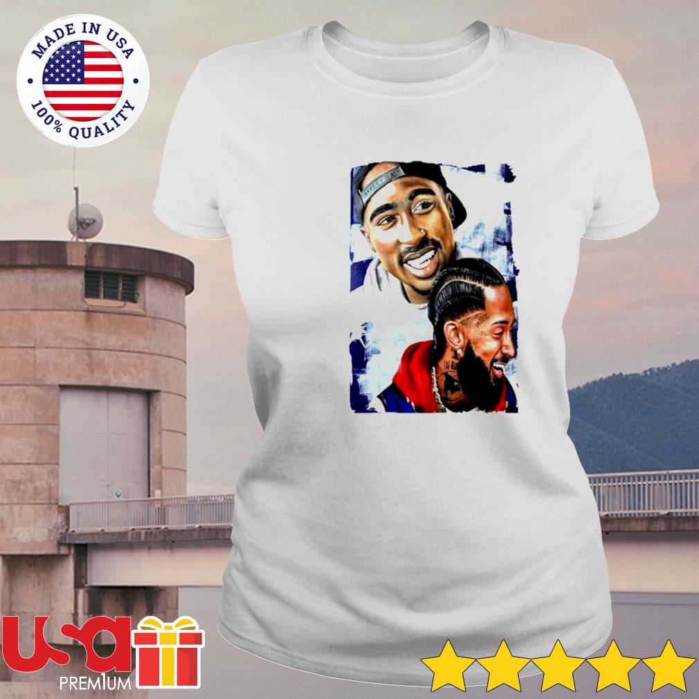 Tupac Shakur 2Pac and Nipsey Hussle rapper T-shirt, hoodie 