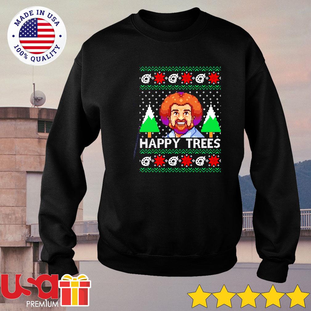 kohls bob ross christmas shirt