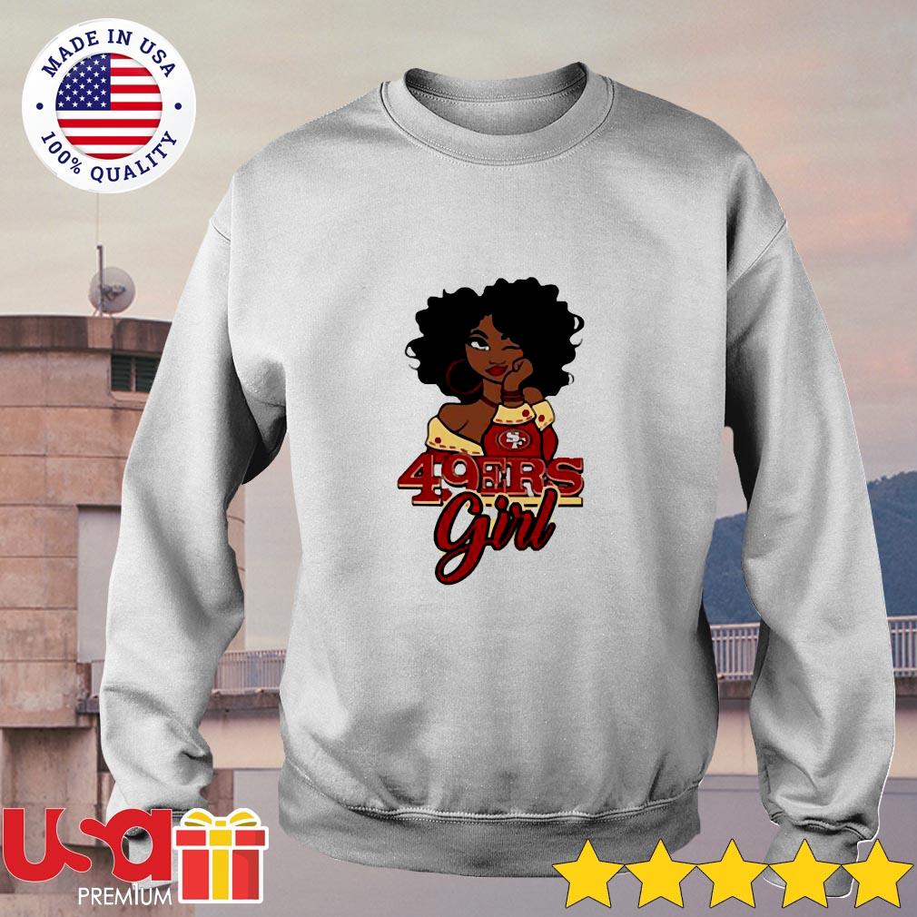 Black Girl San Francisco 49ers Shirt