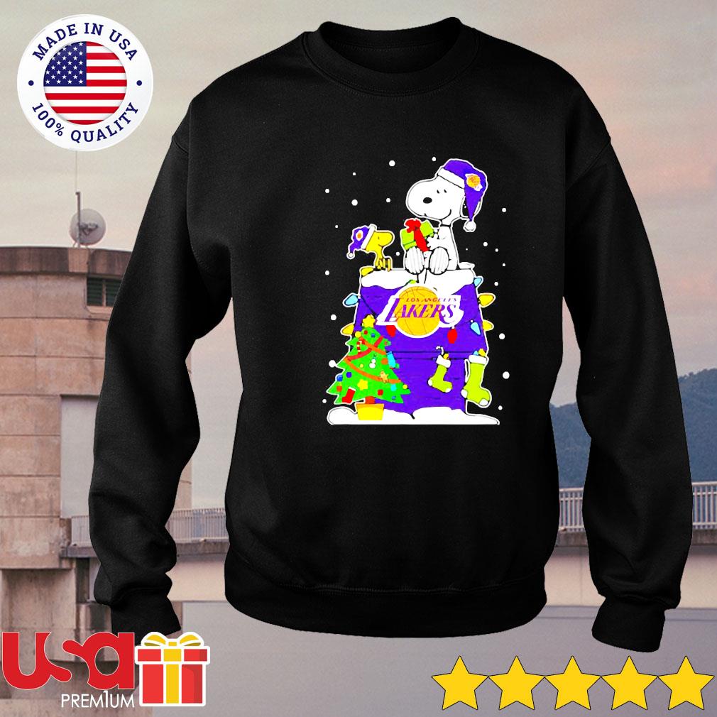 Merry Christmas Season Los Angeles Lakers Snoopy 3D Hoodie Cute Christmas  Gift For Men And Women