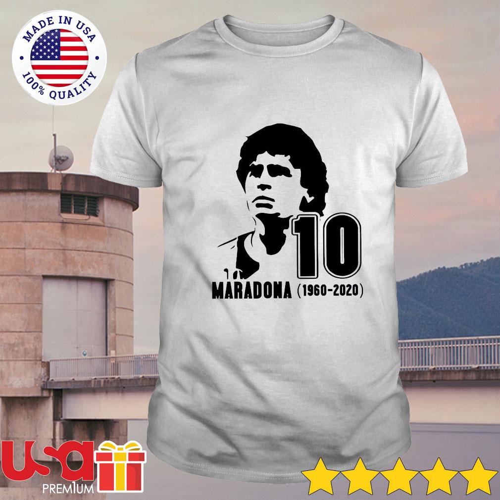Diego Maradona player 10th 1960-2020 shirt, hoodie, sweater and long sleeve