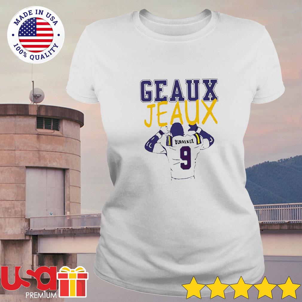 Joe Burrow Geaus Jeaus Burreaux 9 Women's T-Shirt