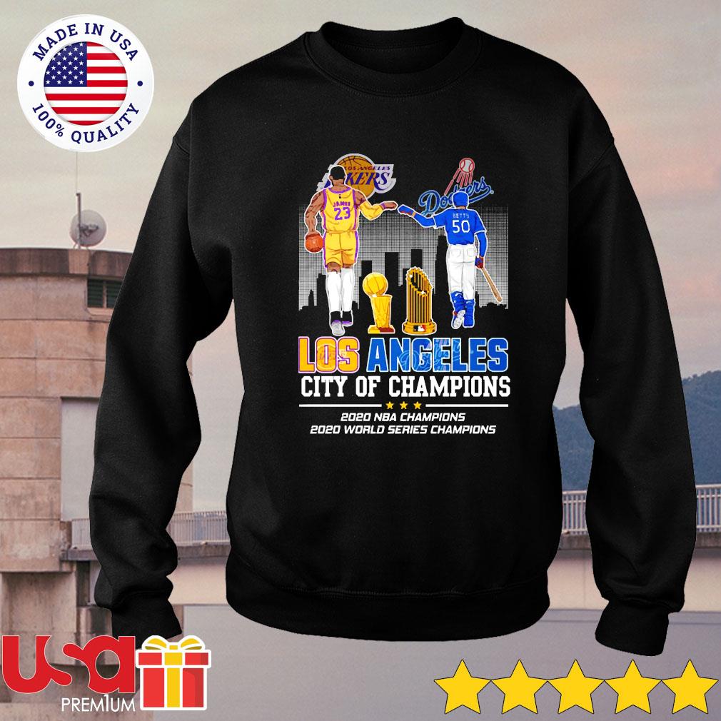 Champions Los Angeles Lakers And Los Angeles Dodgers 2020 Shirt.png,Sweater,  Hoodie, And Long Sleeved, Ladies, Tank Top