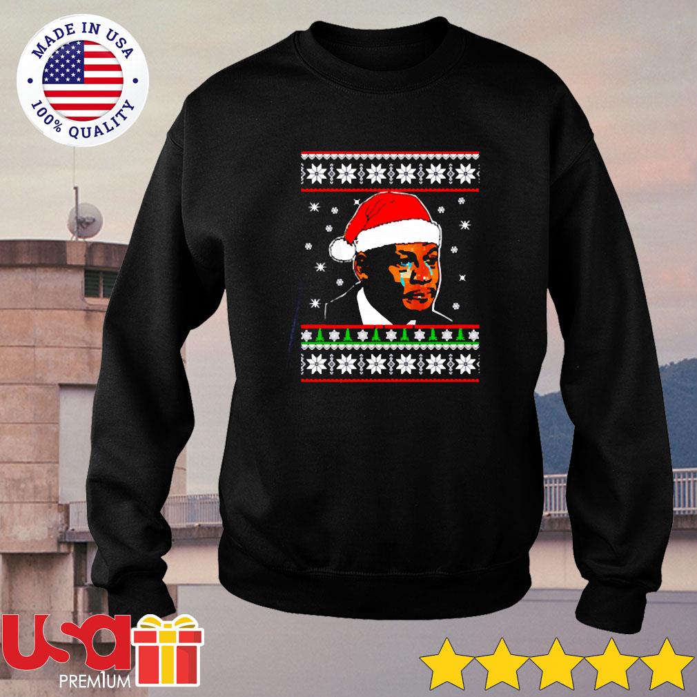 Crying Michael Jordan Santa Christmas shirt hoodie sweater and long sleeve