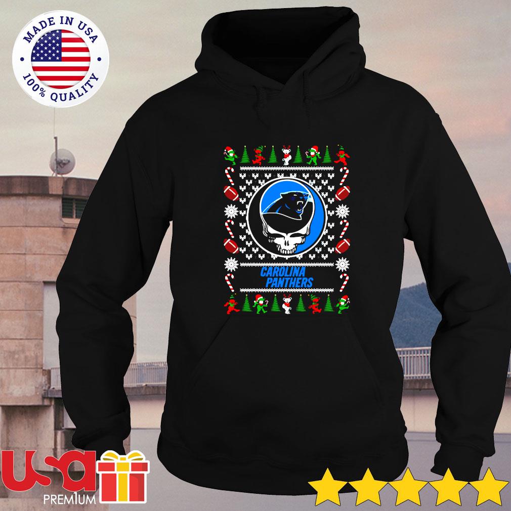 Grateful Dead Carolina Panthers Christmas shirt, hoodie, sweater and long  sleeve