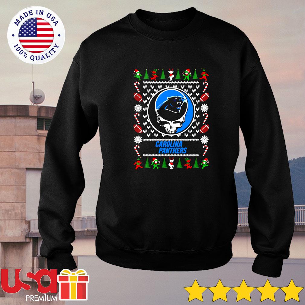 Grateful Dead Carolina Panthers Christmas shirt, hoodie, sweater