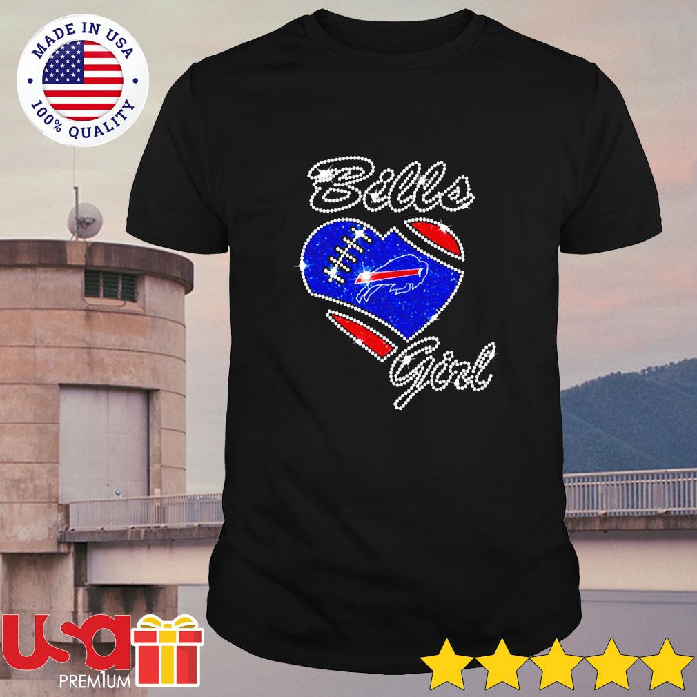 Love Buffalo Bills Girl Baseball shirt 