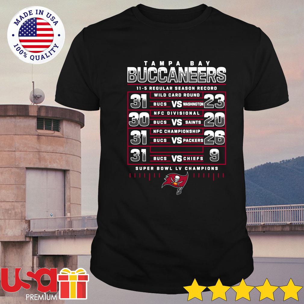 Tampa Bay Buccaneers regular season record super bowl lv champions shirt,  hoodie, sweater and long sleeve